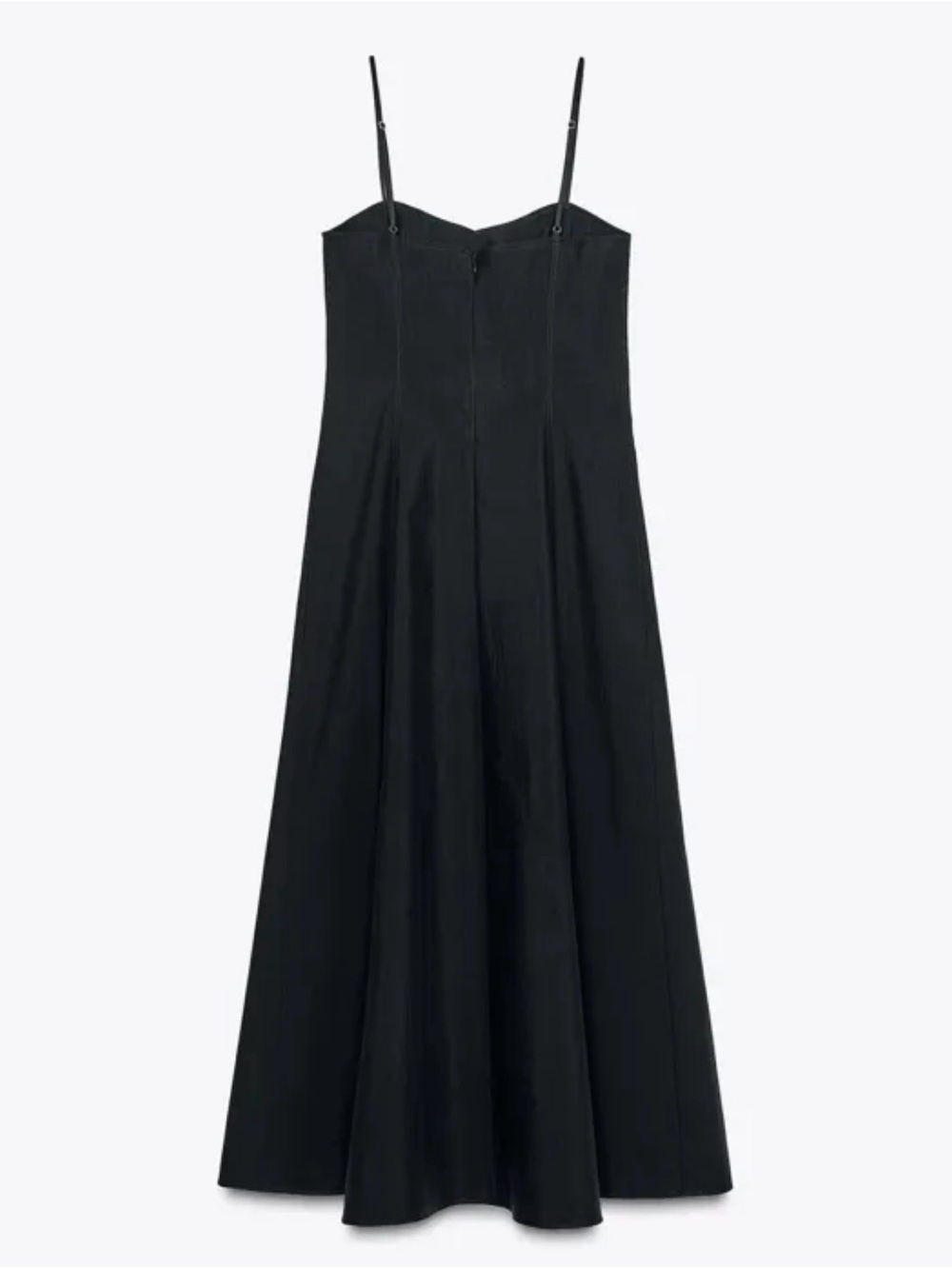 Zara NWT Gray Spaghetti Strap Dress Size M - Needs Minor Zipper Stitch Fix